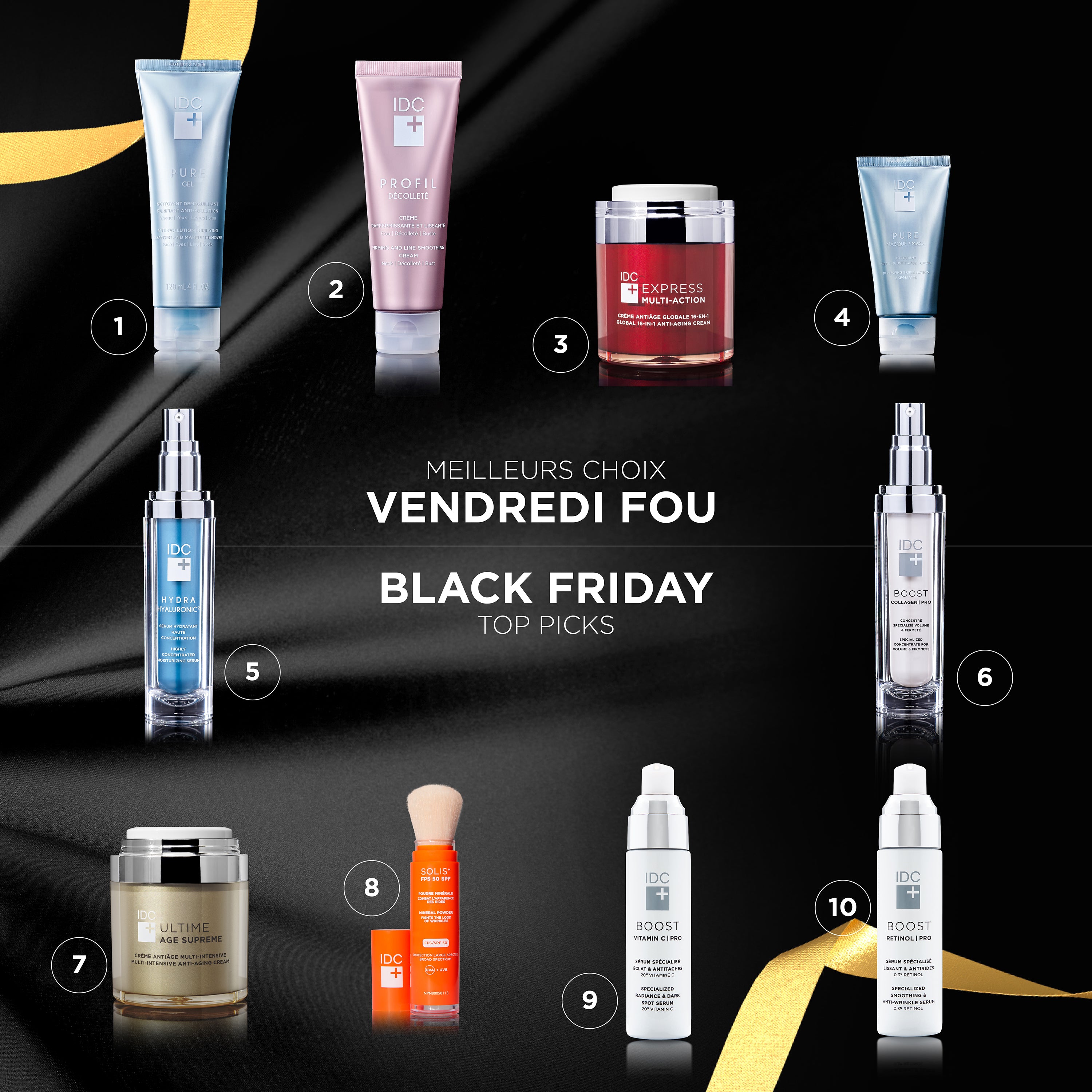 Les Incontournables du Vendredi Fou | Blogue | IDC Dermo