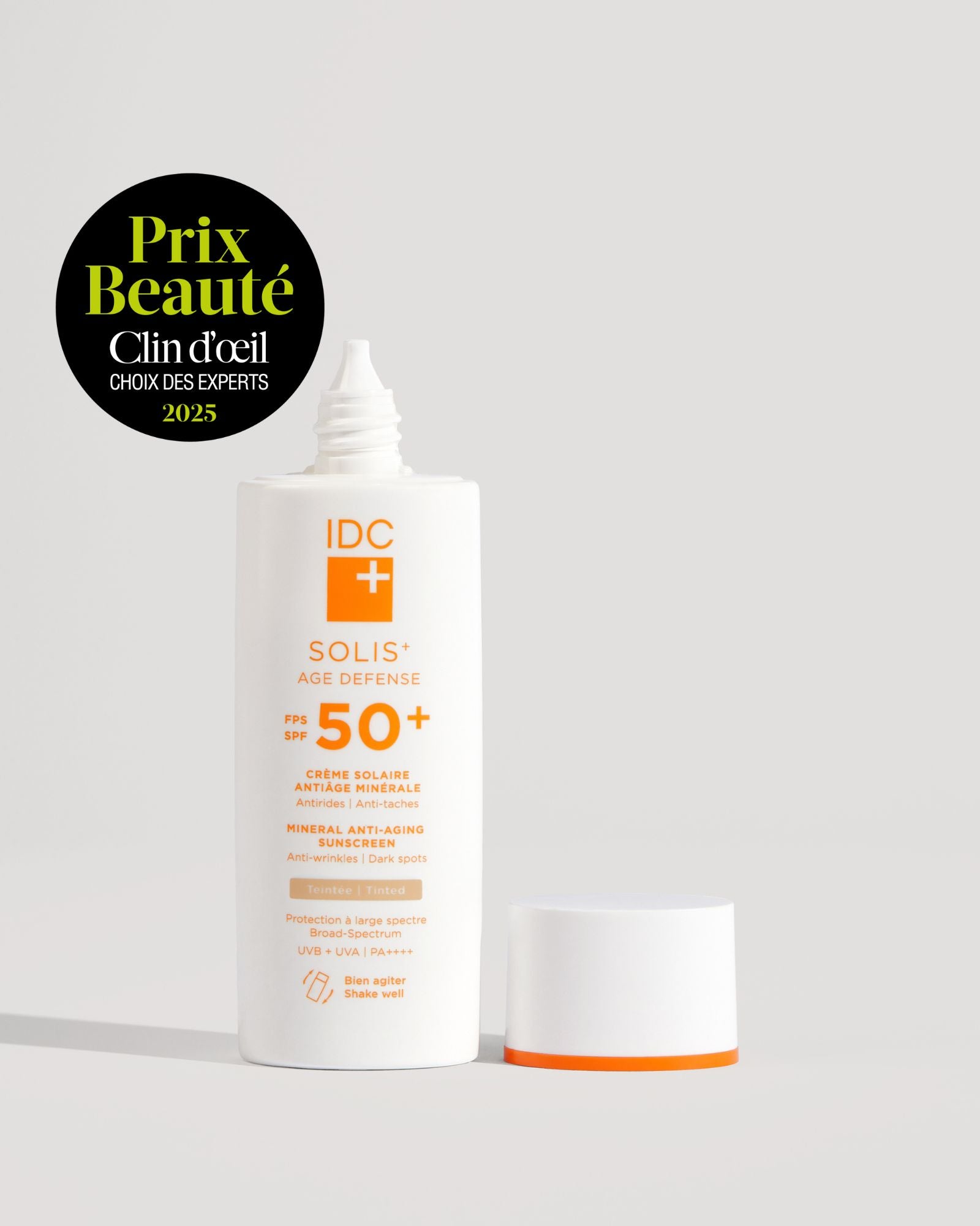 Solis+ Age Defense FPS 50 | Tinted Mineral Anti-aging Sunscreen